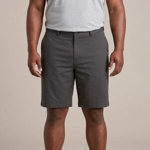 Haggar Cool 18 Pro Golf Shorts Mens 40 Dark Gray Polyester EUC